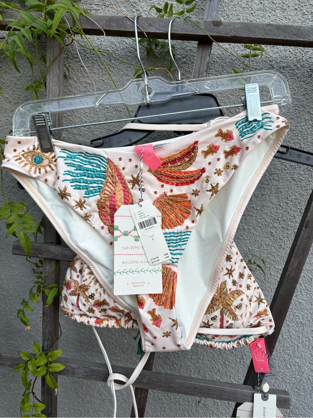 Farm Rio x Anthropologie Beaded Bikini SET New with Tags! - Picture 9 of 12